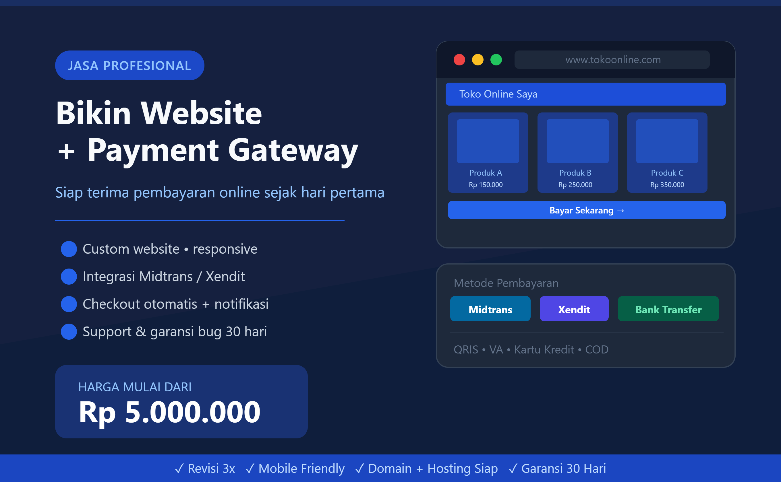Jasa Bikin Website Connect Payment Gateway